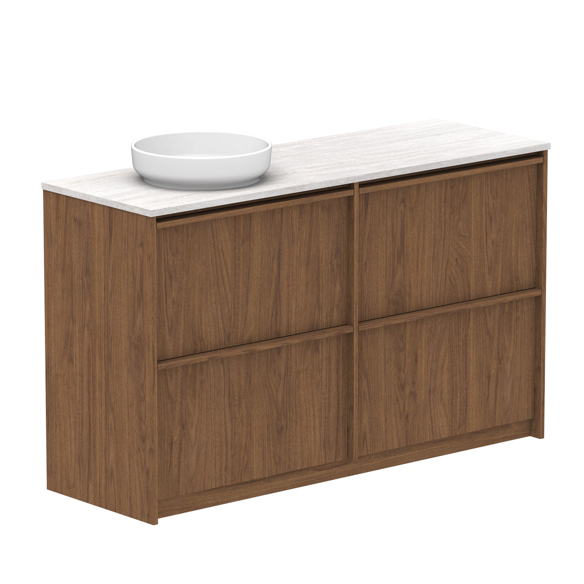 ADP Eli Floor Mount 1500mm Single Left Offset Bowl Vanity Cabinet