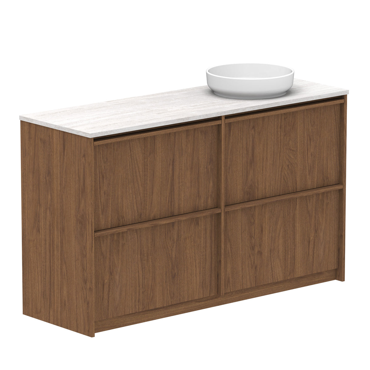 ADP Eli Floor Mount 1500mm Single Right Offset Bowl Vanity Cabinet