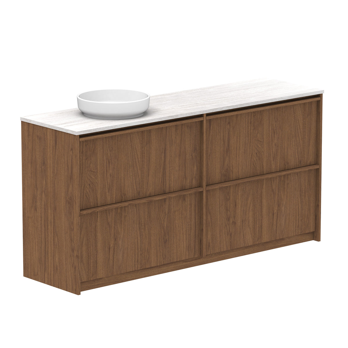 ADP Eli Floor Mount 1800mm Single Left Offset Bowl Vanity Cabinet