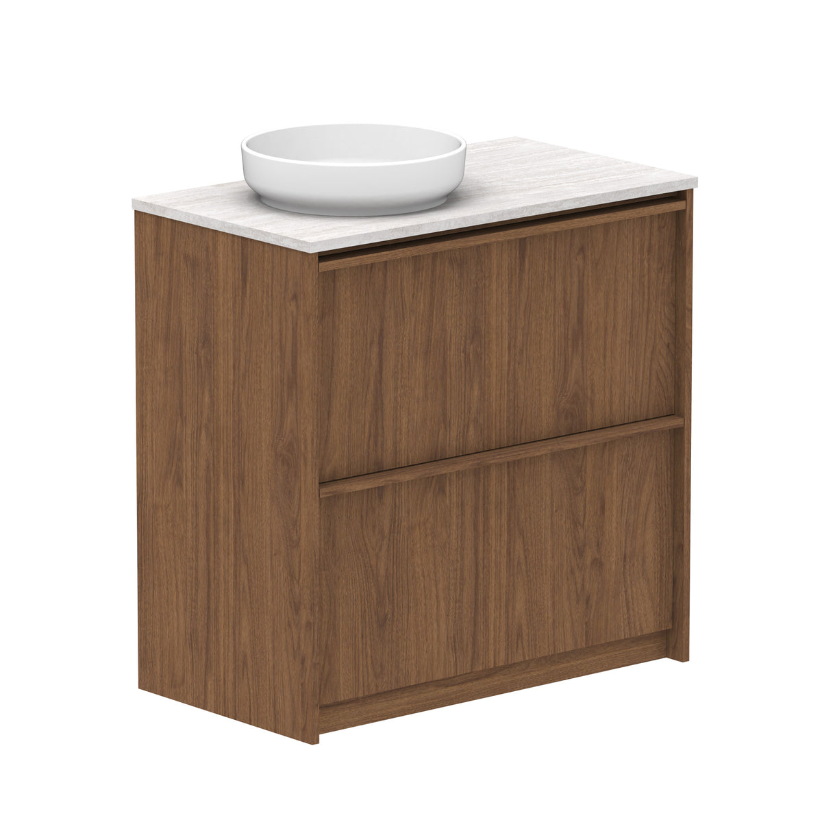 ADP Eli Floor Mount 900mm Single Left Offset Bowl Vanity Cabinet