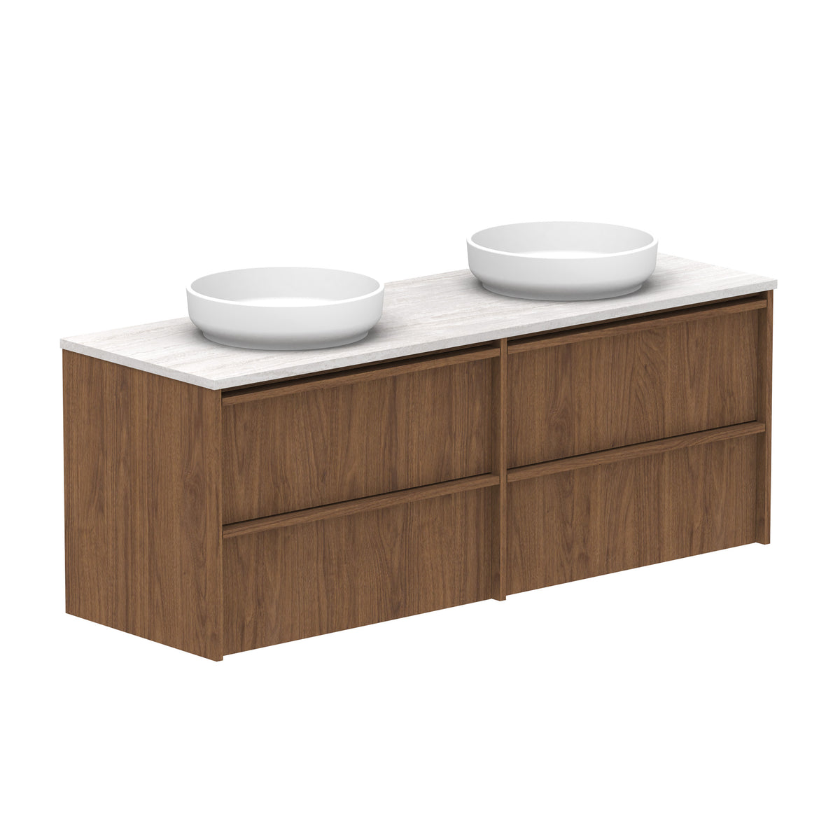 ADP Eli Wall Hung 1500mm Double Bowl Vanity Cabinet
