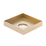 Stainless Steel Tile Insert Floor Waste | 50mm Outlet, Brushed Brass