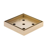 Stainless Steel Tile Insert Floor Waste | 50mm Outlet, Brushed Brass