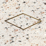 Stainless Steel Tile Insert Floor Waste | 50mm Outlet, Brushed Brass