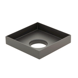 Stainless Steel Tile Insert Floor Waste | 50mm Outlet, Brushed Gunmetal