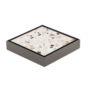 Stainless Steel Tile Insert Floor Waste | 50mm Outlet, Brushed Gunmetal