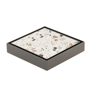 Stainless Steel Tile Insert Floor Waste | 50mm Outlet, Brushed Gunmetal