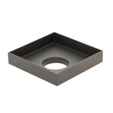 Stainless Steel Tile Insert Floor Waste | 50mm Outlet, Brushed Gunmetal