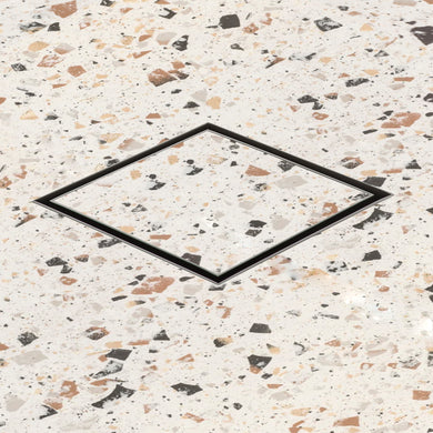 Stainless Steel Tile Insert Floor Waste | 50mm Outlet, Brushed Gunmetal
