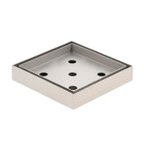 Stainless Steel Tile Insert Floor Waste | 50mm Outlet, Brushed SS Nickel