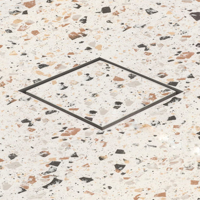 Stainless Steel Tile Insert Floor Waste | 50mm Outlet, Brushed SS Nickel