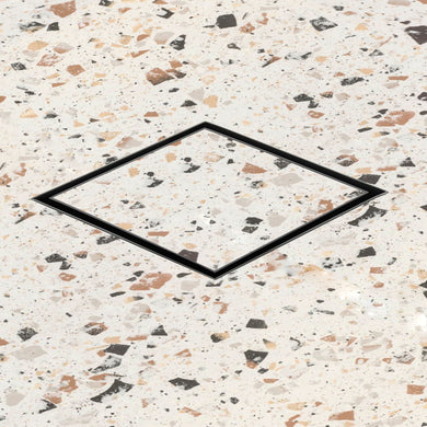 Stainless Steel Tile Insert Floor Waste | 50mm Outlet, Matte Black