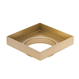 Stainless Steel Tile Insert Floor Waste | 75mm Outlet, Brushed Brass