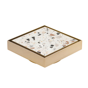 Stainless Steel Tile Insert Floor Waste | 75mm Outlet, Brushed Brass