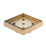 Stainless Steel Tile Insert Floor Waste | 75mm Outlet, Brushed Brass