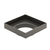 Stainless Steel Tile Insert Floor Waste | 75mm Outlet, Brushed Gunmetal