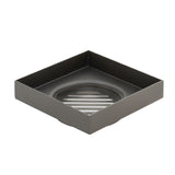 Stainless Steel Tile Insert Floor Waste | 75mm Outlet, Brushed Gunmetal