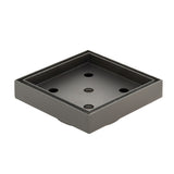 Stainless Steel Tile Insert Floor Waste | 75mm Outlet, Brushed Gunmetal