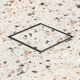 Stainless Steel Tile Insert Floor Waste | 75mm Outlet, Brushed Gunmetal