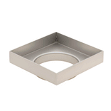 Stainless Steel Tile Insert Floor Waste | 75mm Outlet, Brushed SS Nickel