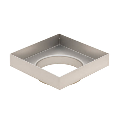 Stainless Steel Tile Insert Floor Waste | 75mm Outlet, Brushed SS Nickel