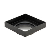 Stainless Steel Tile Insert Floor Waste | 75mm Outlet, Matte Black