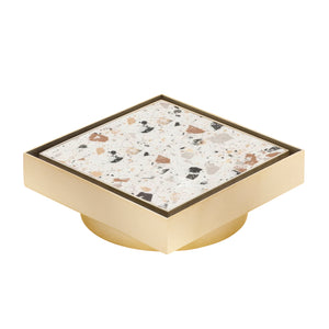 Stainless Steel Tile Insert Floor Waste | 90mm Outlet, Brushed Brass