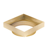 Stainless Steel Tile Insert Floor Waste | 90mm Outlet, Brushed Brass