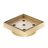 Stainless Steel Tile Insert Floor Waste | 90mm Outlet, Brushed Brass