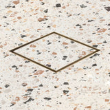 Stainless Steel Tile Insert Floor Waste | 90mm Outlet, Brushed Brass