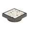 Stainless Steel Tile Insert Floor Waste | 90mm Outlet, Brushed Gunmetal