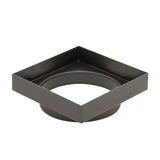 Stainless Steel Tile Insert Floor Waste | 90mm Outlet, Brushed Gunmetal