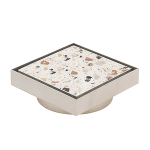 Stainless Steel Tile Insert Floor Waste | 90mm Outlet, Brushed SS Nickel