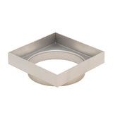 Stainless Steel Tile Insert Floor Waste | 90mm Outlet, Brushed SS Nickel
