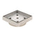 Stainless Steel Tile Insert Floor Waste | 90mm Outlet, Brushed SS Nickel