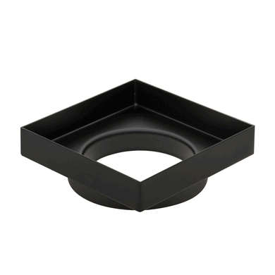 Stainless Steel Tile Insert Floor Waste | 90mm Outlet, Matte Black