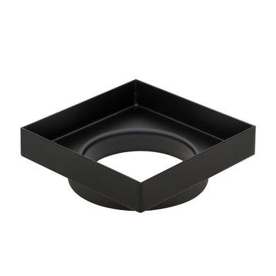 Stainless Steel Tile Insert Floor Waste | 90mm Outlet, Matte Black