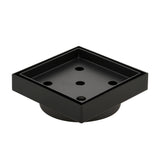 Stainless Steel Tile Insert Floor Waste | 90mm Outlet, Matte Black