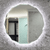 Fine Round Jewel 900mm Backlit LED Frameless Mirror with Jewelled Edge and Demister *Clearance Stock*