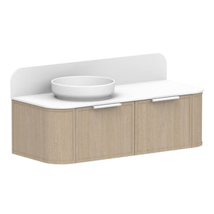 ADP Flo Wall Hung 1200mm Single Left Offset Bowl Vanity Cabinet