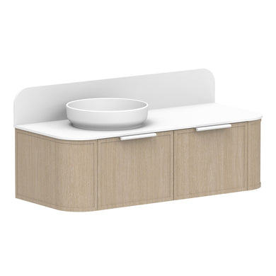 ADP Flo Wall Hung 1200mm Single Left Offset Bowl Vanity Cabinet