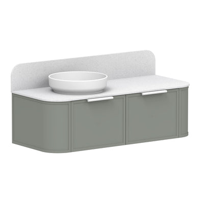 ADP Flo Wall Hung 1200mm Single Left Offset Bowl Vanity Cabinet
