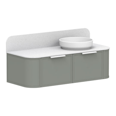 ADP Flo Wall Hung 1200mm Single Right Offset Bowl Vanity Cabinet