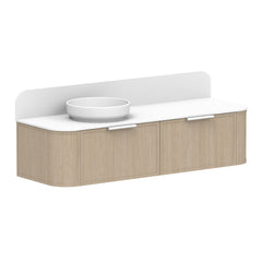 ADP Flo Wall Hung 1500mm Single Left Offset Bowl Vanity Cabinet