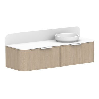 ADP Flo Wall Hung 1500mm Single Right Offset Bowl Vanity Cabinet