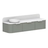 ADP Flo Wall Hung 1800mm Single Left Offset Bowl Vanity Cabinet