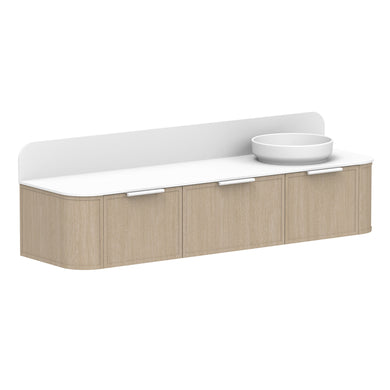 ADP Flo Wall Hung 1800mm Single Right Offset Bowl Vanity Cabinet