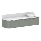 ADP Flo Wall Hung 1800mm Single Right Offset Bowl Vanity Cabinet