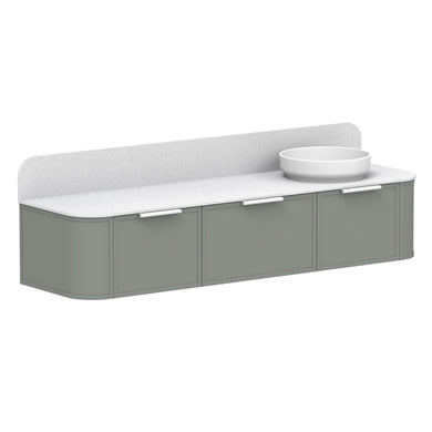 ADP Flo Wall Hung 1800mm Single Right Offset Bowl Vanity Cabinet