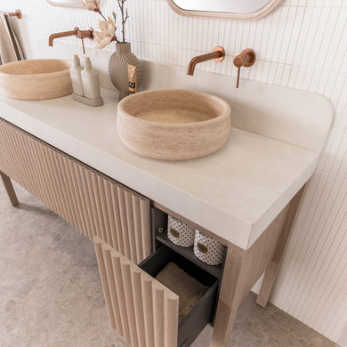 ADP Harper With Legs Floor Mount 1800mm Double Bowl Vanity Cabinet